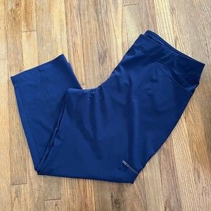 Chico's Zenergy Activewear Flat Front Pockets Solid Blue Plus Size 4R  / 20 RARE
